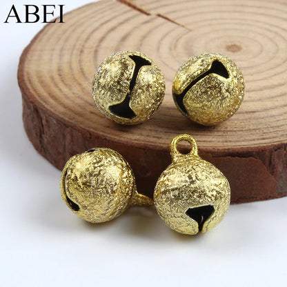 10mm Copper Bells DIY Crafts Accessories Christmas Gingle bell Wedding party Decoration Matte Gold Bell