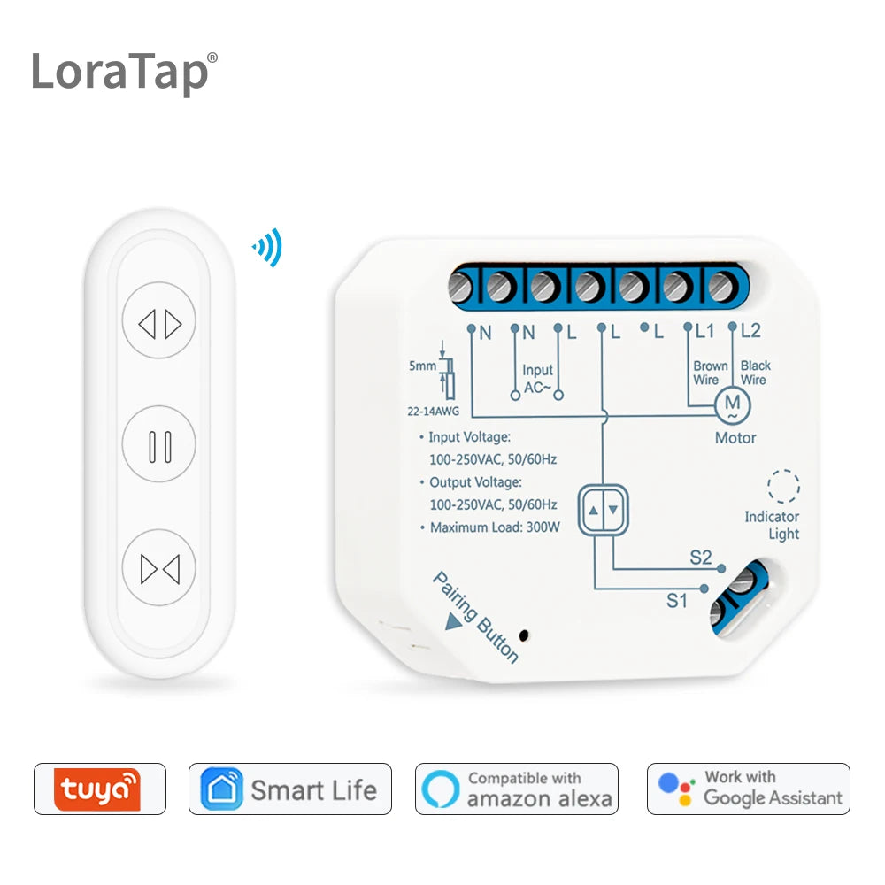Tuya Smart Life Curtain Switch Module Remote Control Blinds Roller Shutter RF+WIFI App Timer Google Home Aelxa Echo Smart Home