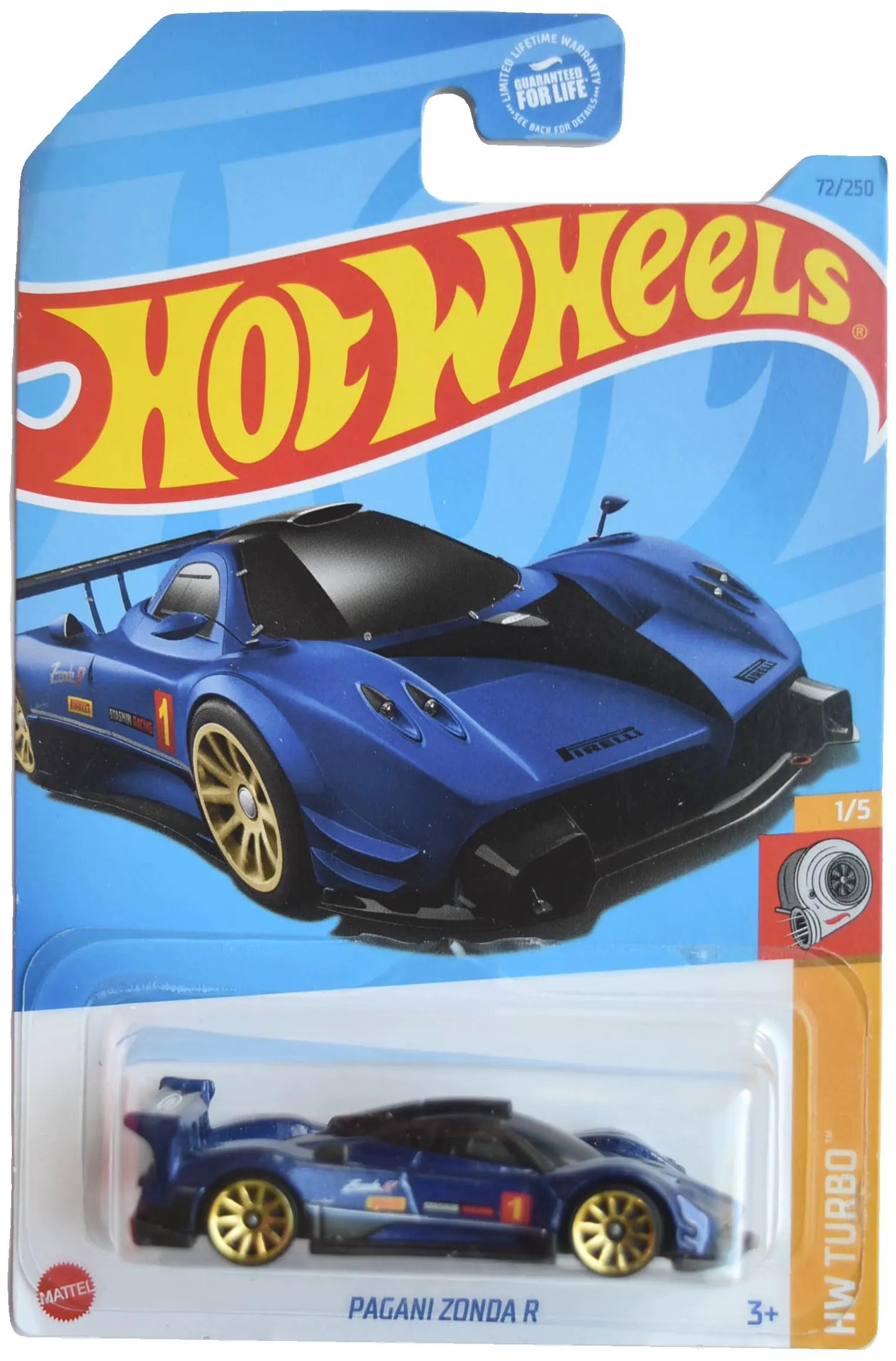 Hot Wheels Pagani Zonda R HW Turbo 1/5 [Blue] 72/250