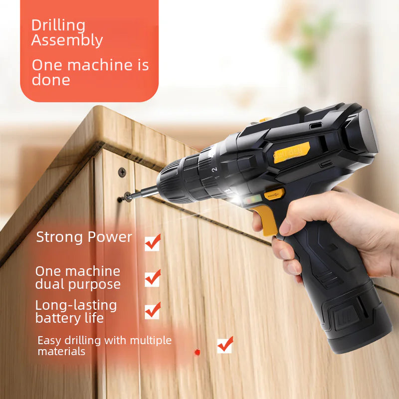 Deli 12V Rechargeable Electric Screwdriver Drill