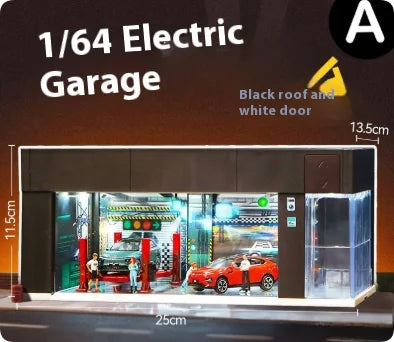 Car Display Model Storage showcase with LED light 1:64
