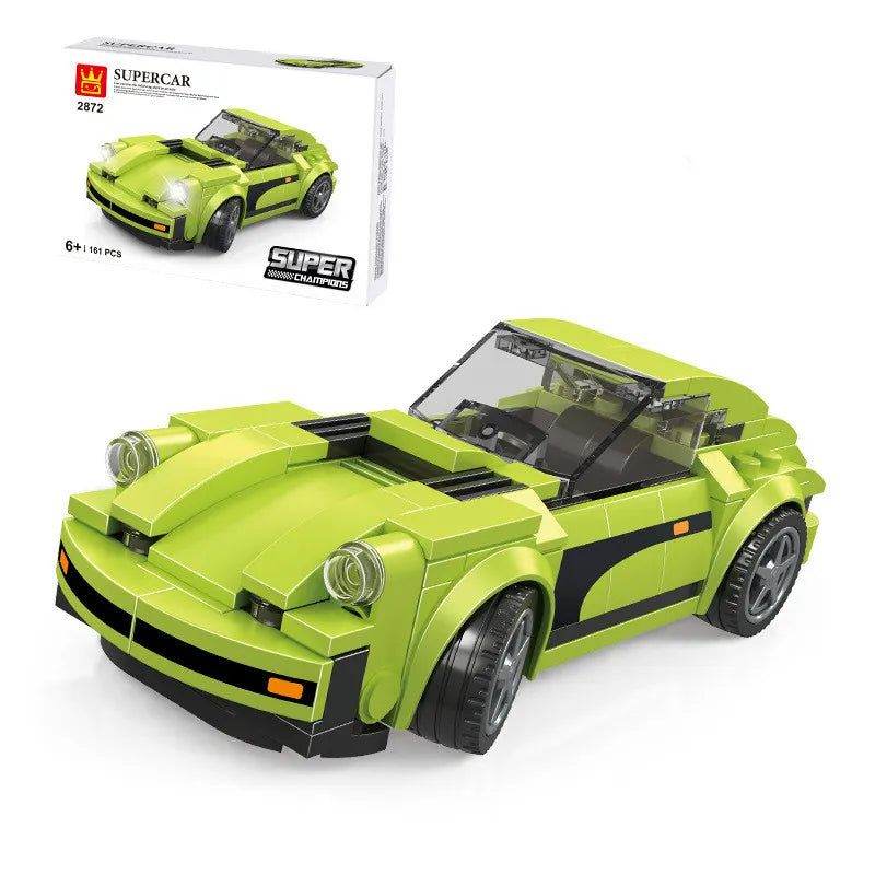 Supercar size small Assembled Sports Car Building Bricks set