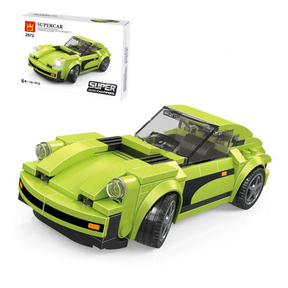 Supercar size small Assembled Sports Car Building Bricks set