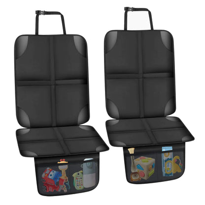Car Seat Protector for Child Car Seat car seat Cover Non-Slip Backing for Child Car Seat Waterproof Covers for Cars with 2 Mesh Storage Pockets