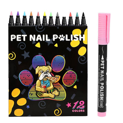 Dog Nail Polish Pen 12 colors