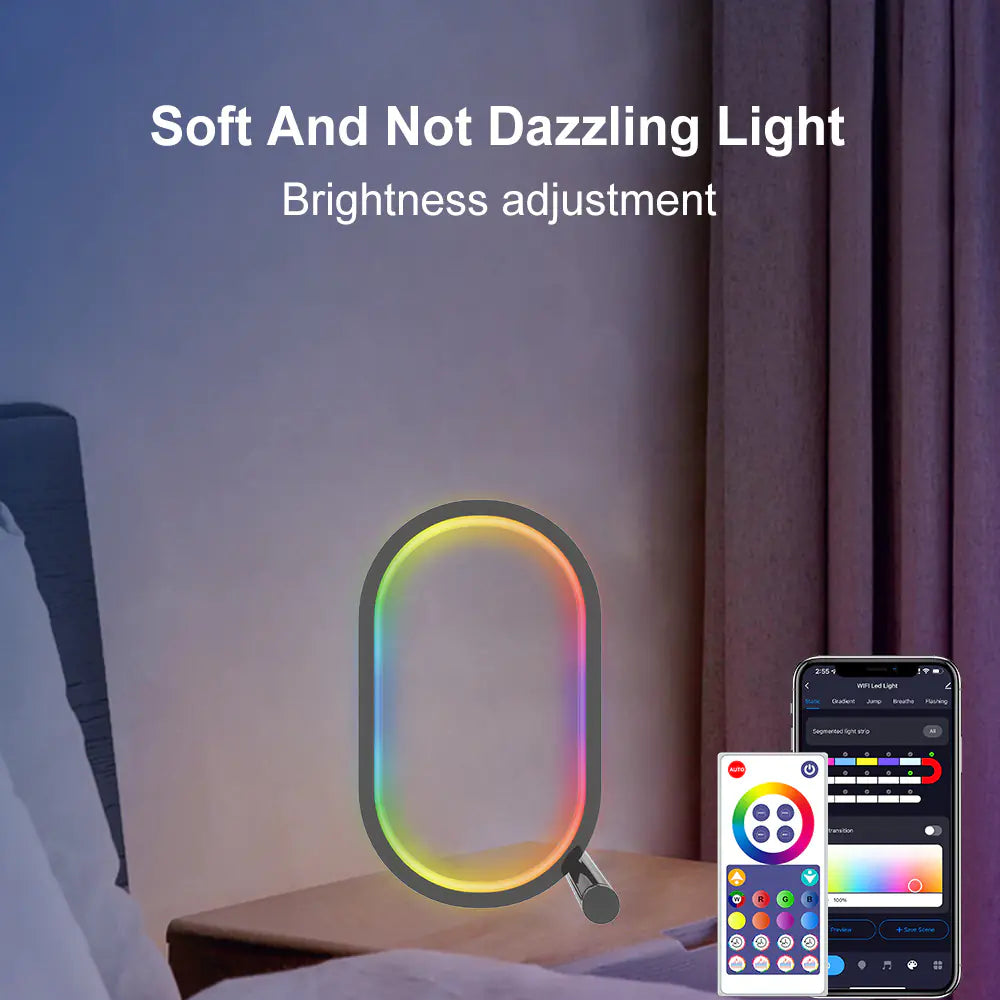 Smart WiFi / BLUETOOTH RGB Creative Desk Lamp for Gaming Setup