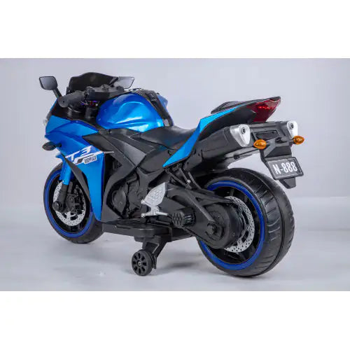 Kid Children ride on Motorcycle 12V with Training Wheels / manual throttle / Lighting wheels