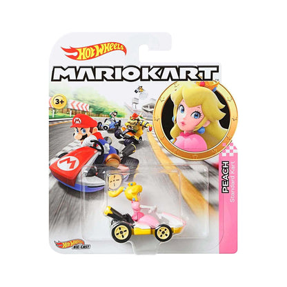 Hot Wheels GBG28 Mario Kart 1:64 Die-Cast Peach with Standard Kart Vehicle