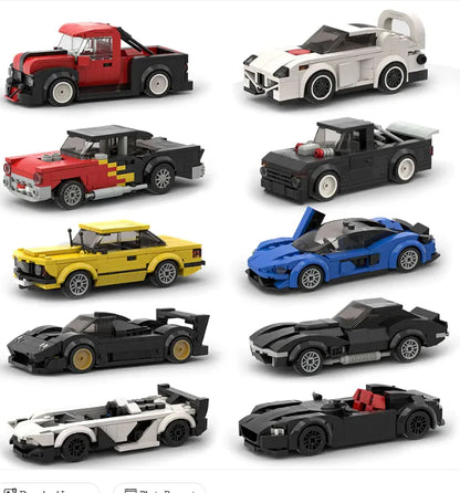 Kids Sports Car bricks building Set