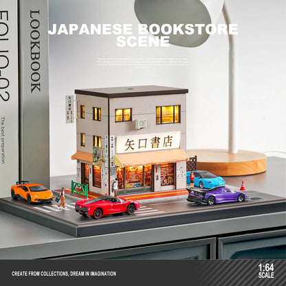 Collector 1:64 Fujiwara Tofu Shop Scene House Model Collection Ornament Three-dimensional Street Scene Table Decoration
