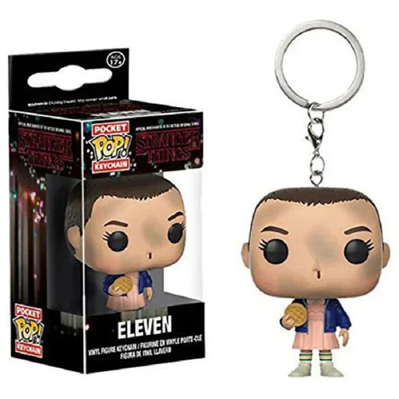 Hot Funko Pop WILL BYERS MIKE WHEELER ELEVEN Demogorgon DUSTIN Barb Keychain Figure Collectible Model Dolls Christmas Gift Toys