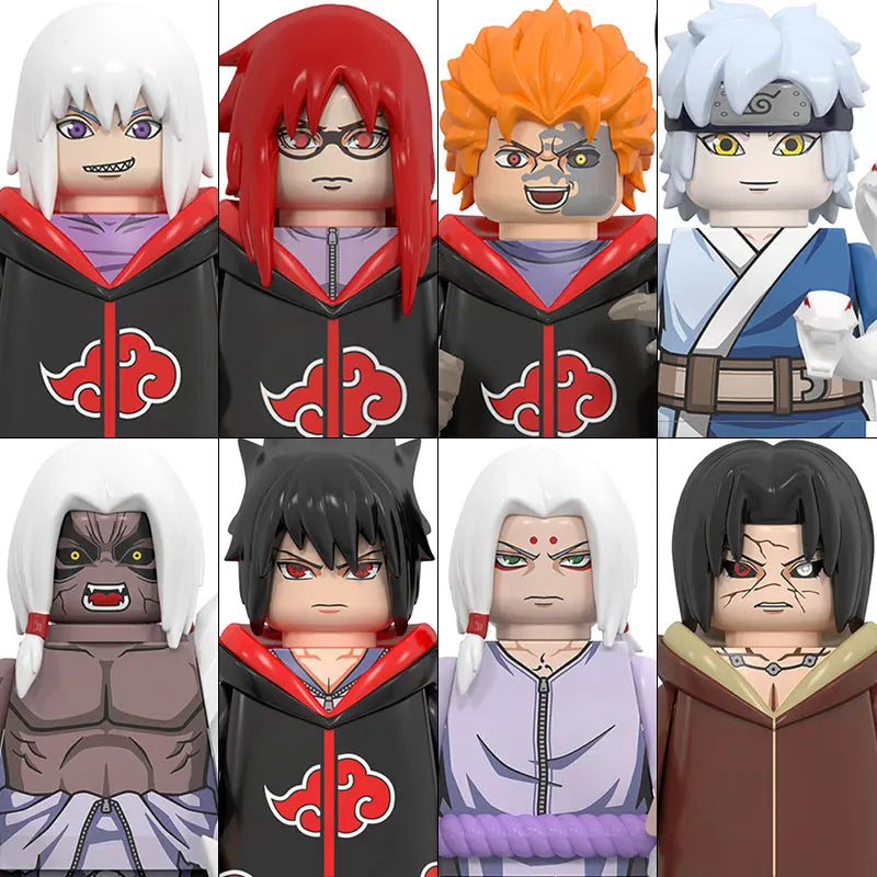 WM6152 Naruto Building Blocks Ootutuki Momoshiki Mitsuki Gaara Namikaze Minato Tobirama Action Figure Accessories For Kids