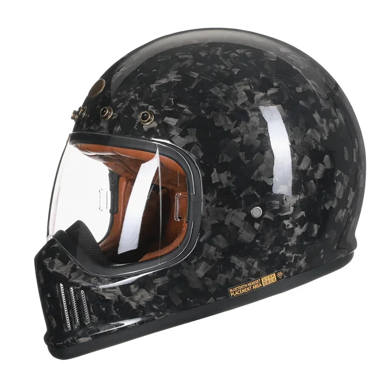 Full Face Motorcycle Helmet Lightweight Carbon Fiber Helmet Racing for Men Women DOT Ece-R22/05 Approved CYRIL FF380