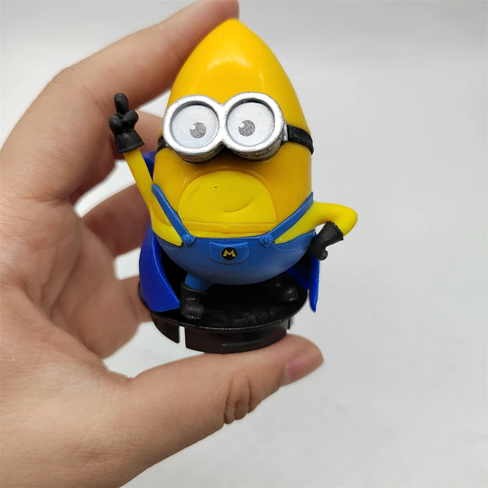Despicable Me 4 Movie Minions Topper Figure Loose Figurine Toy Exclusive Collectible Desktop Decoration Gifts ﻿