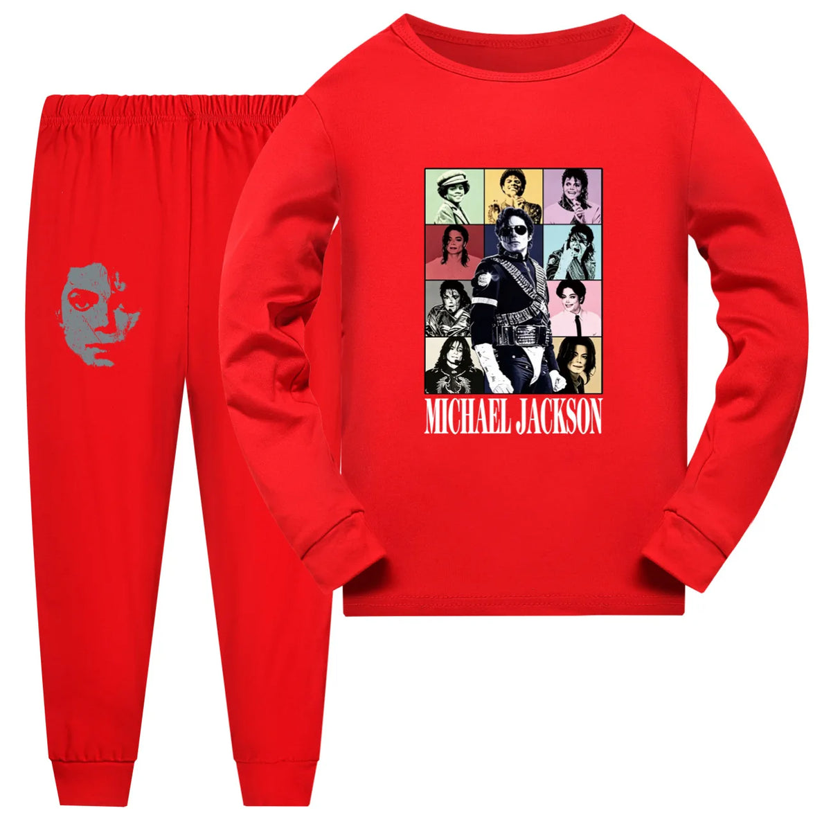International celebrity children's short sleeved shorts and long sleeved Boy Girl Michael Jackson pajamas set