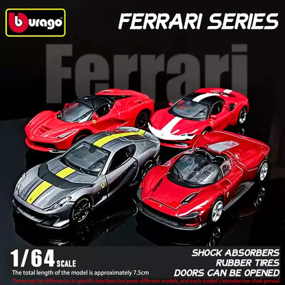 Bburago 1: 64 Ferrari series Multiple choices SP3 812 ENZO F40 F12TDF SF90 458 Car Die Casting Model  Gift Toy