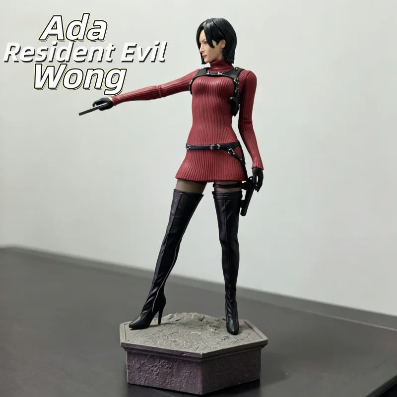 New Resident Evil Ada Wong 1/6 Scale Anime PVC Figure Red Dress Ver Zombie Hunter Collectible Statue Ornament Toy Gift In Stock