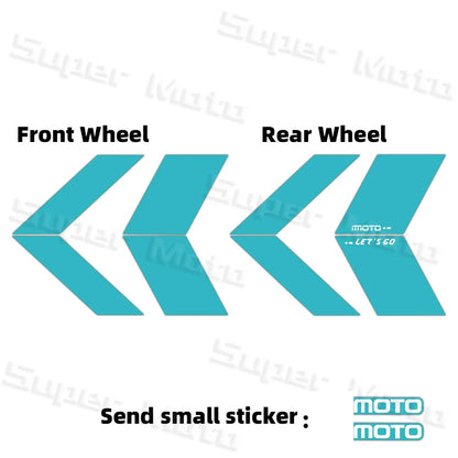 For 150nk150NK NK150 250NK 250SR 450NK 450SR 800NK Arrow Wheel Hub Stickers Accessories Rim Decoration Protection Decals