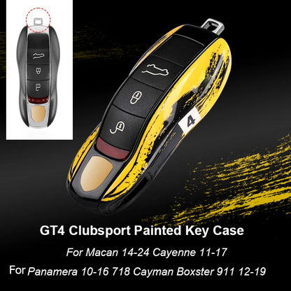 For Porsche Panamera Cayenne Macan 718 Cayman Boxster 911 Taycan 10-25 Car  Key Case Protective Shell Cover