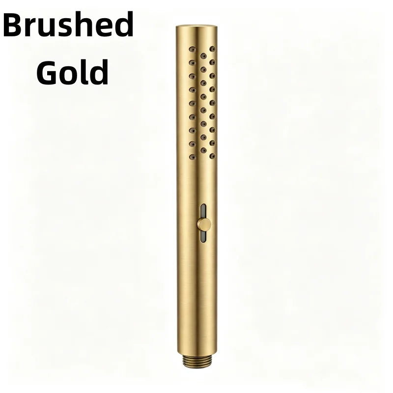 Brushed Nickel Stainless steel Hand Shower Head with 1.5M Hose Water Saving Handshower Shower Brass Bracket Accessor