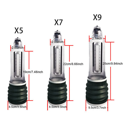 Male Penis Pump Water Vacuum Pump For Men Penis Enlargement Pump Dick Extender Cock Exercises Pump Glans Trainer Adults Sex Toys