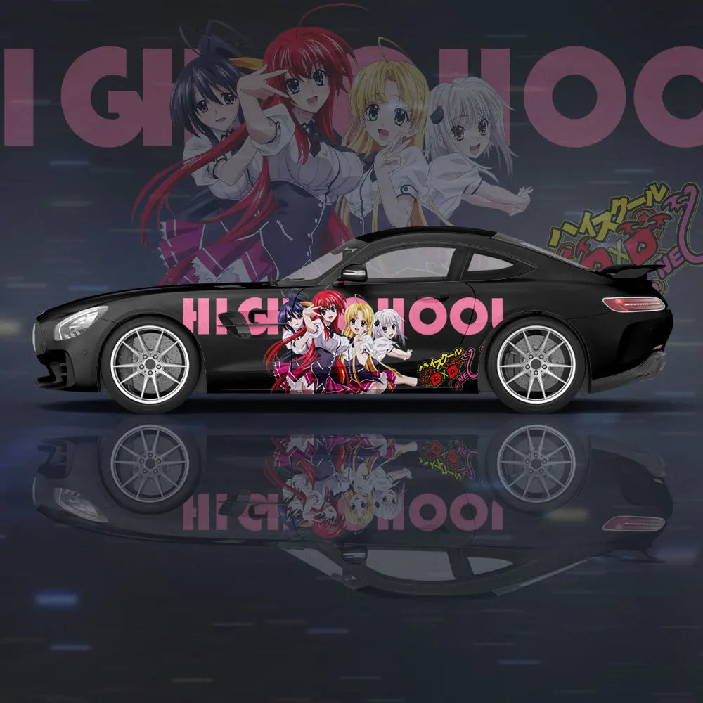 High School DxD Girl Car Wrap Protect Stickers Car Decal Creative Sticker Car Body Appearance Modification Decorative Sticker