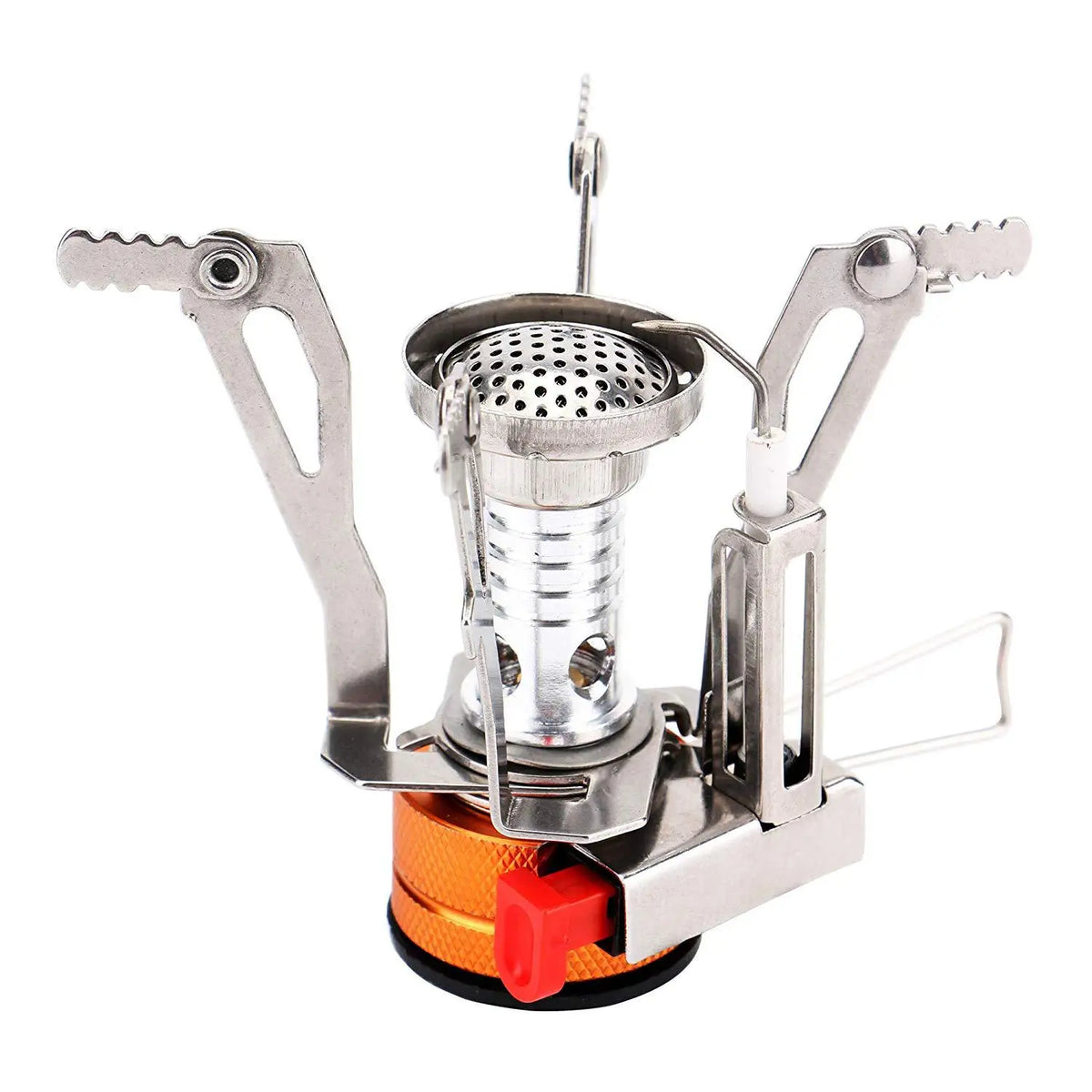One Piece Gas Stove with Converter Portable Compact Outdoor Cooking Gear for Camping Hiking Backpacking