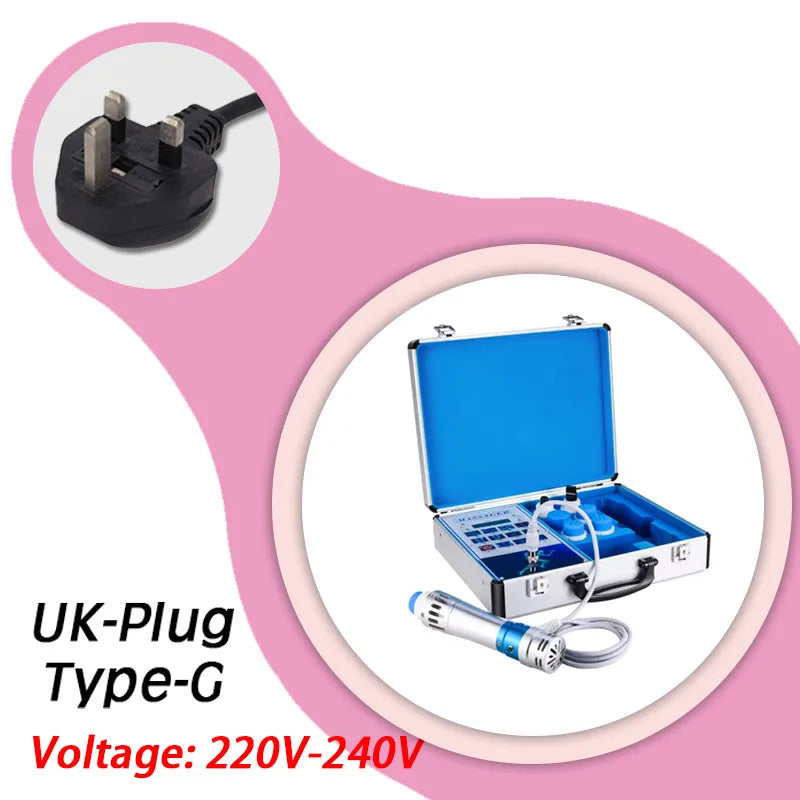 Professional Pneumatic Shockwave Therapy Machine Radial ESWT Sport Recovery Joint Pain Relief Portable Case Physiotherapy Device