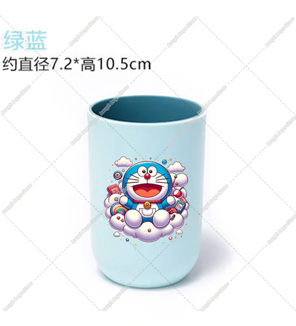new Doraemons Home Water Cups Cartoon Anime Mouthwash Cup Fashion Large Capacity Toothbrush Cups Breakfast Cup school office Mug