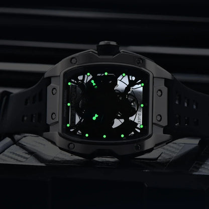 PAGANI DESIGN 42MM Hollow Skeleton Men Mechanical Watches Luxury Sapphire Glass Automatic Watch 50M Waterproof Watch For Men