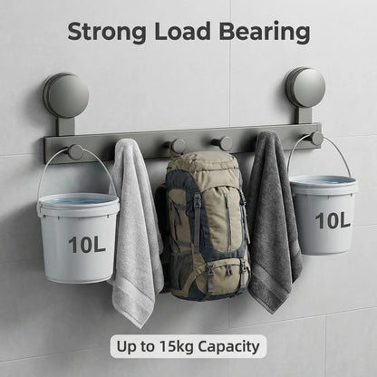 Suction Cup No Drilling Wall Mounted Hooks Rack Kitchen Storage Row Hook Holder Bathroom Towel Robe Coat Hangers Adhesive Hooks