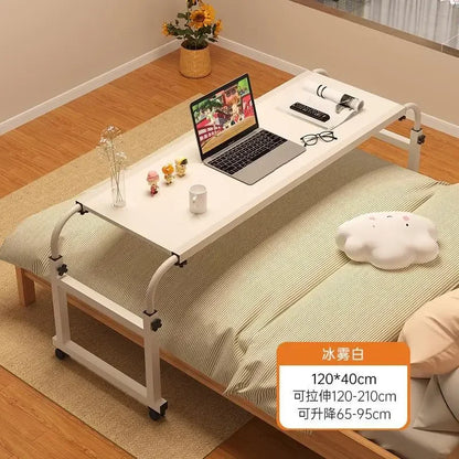 Bed Small Table 120*40cm Wholesale Bedroom Lazy Cross Bed Table Liftable Student Study Table Removable Study Desk