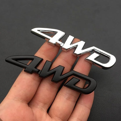 3D Metal Car Sticker Logo AWD 4WD LIMITED Trunk Tail Badge Emblem Metal Alloy Material, Scratch Resistant, Portable Installation