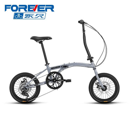 New forever Foldable Bicycle Adult Ultra Light Portable Trunk Bicycle 16inch