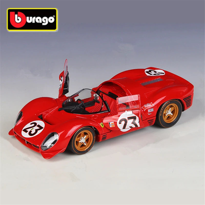 1:24 Ferrari 330 P4 Daytona 1967 Alloy Track Racing Car Model Diecasts Metal Sports Car Vehicles Model Simulation Kids Toys Gift