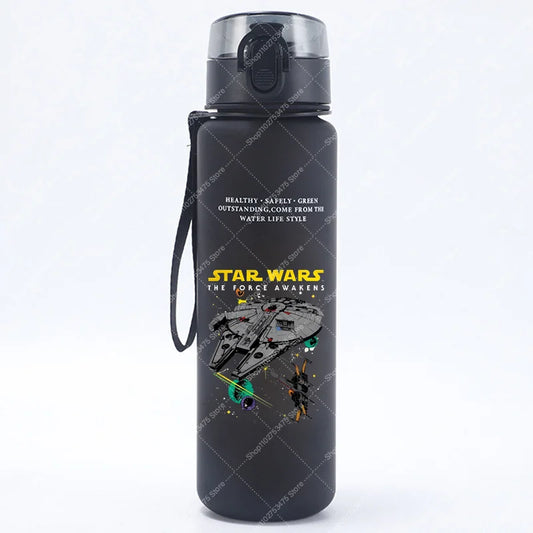 Portable Creative Sport Water Bottle Anime Star Wars Cute Cold Drink Cup Plastic Juice Container Milk Tea Mug Birthday Gift 2026