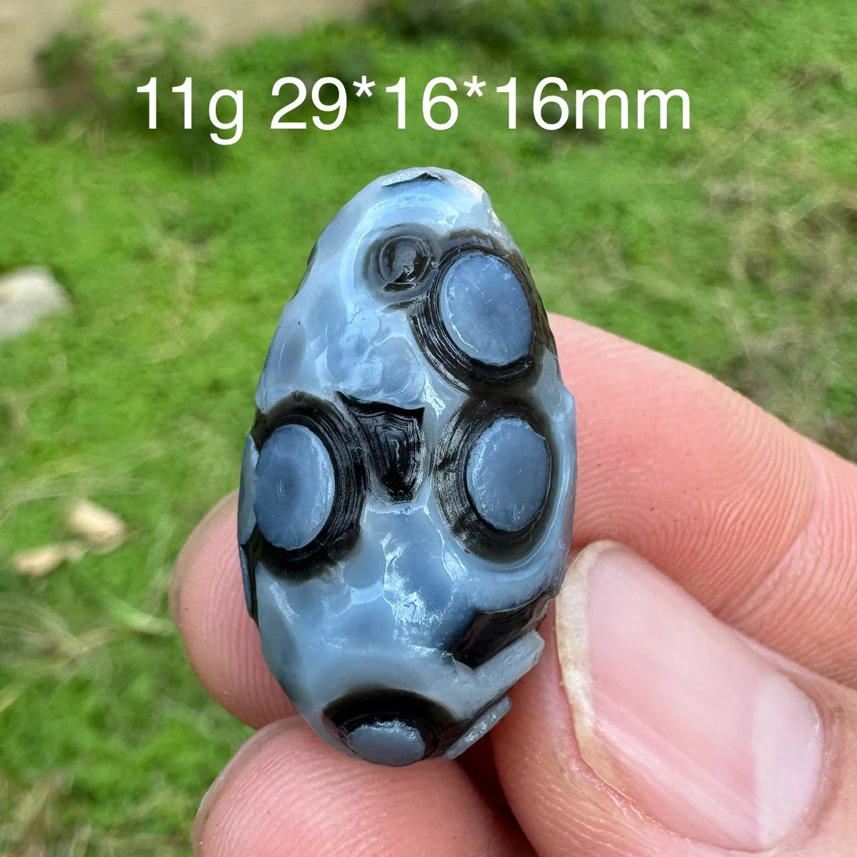 Natural Sardonyx Black Agate Alxa Gobi Eye Rock Mineral Specimen Energy Crystal Chakra Reiki Healing Stone Garden Decor DD1-8