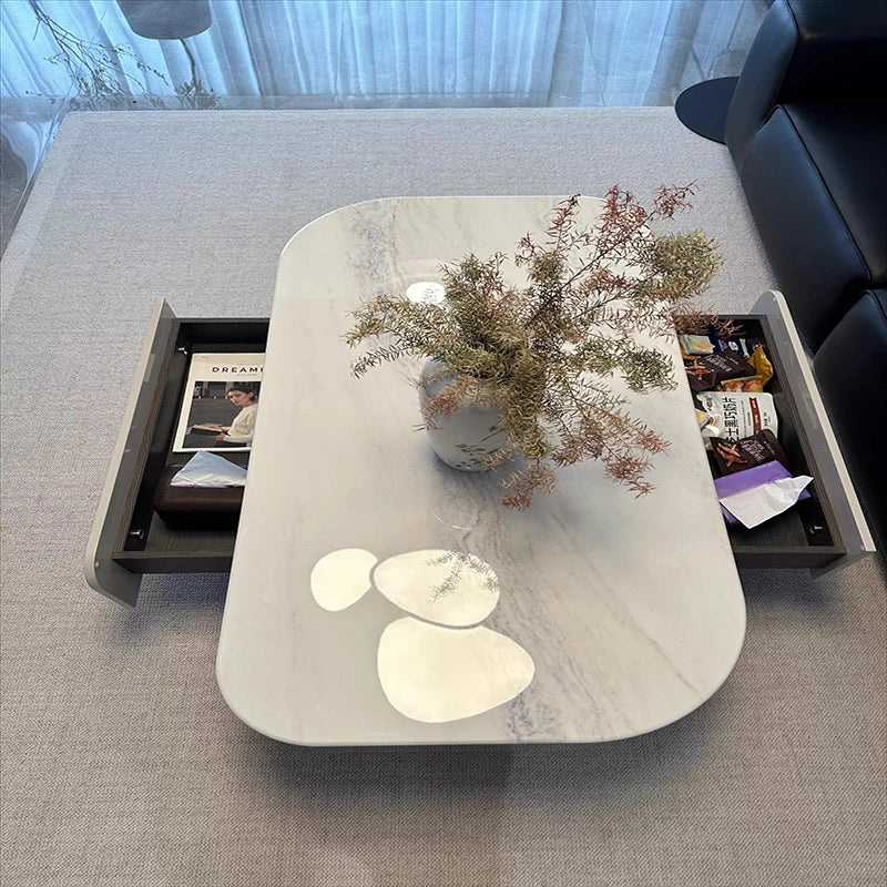 Creative Storage Coffee Table European Elegant Exquisite Glamour Table Trendy Modern Mesitas De Noche Living Room Furniture