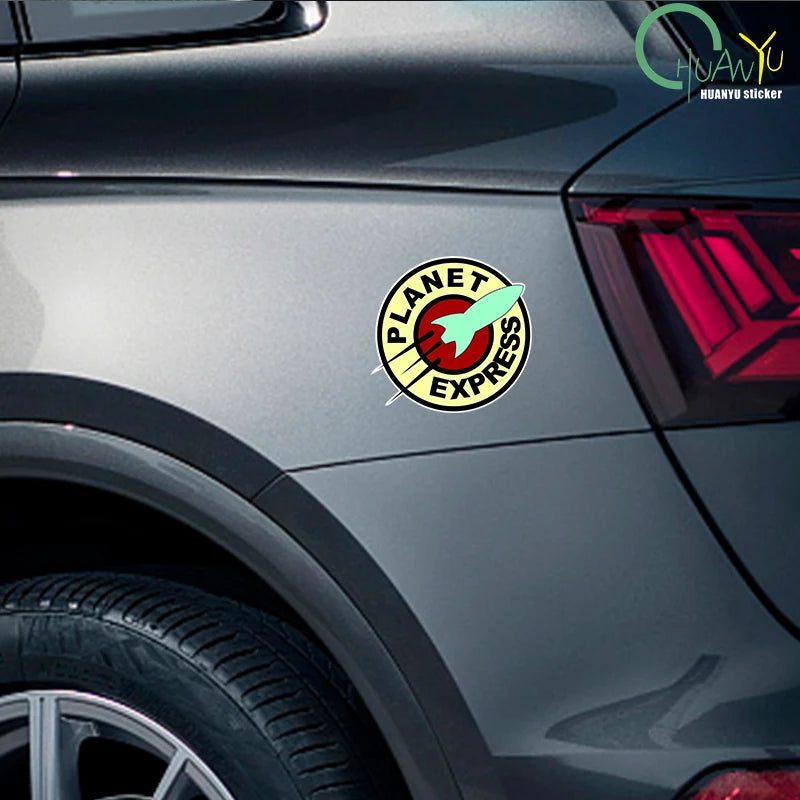 PVC Decal for Planet Express Car Sticker Waterproof on Bumper Rear Window Laptop Refrigerator