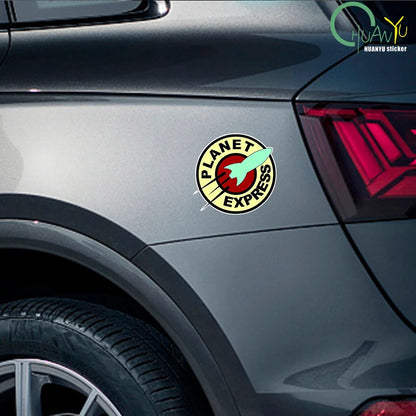 PVC Decal for Planet Express Car Sticker Waterproof on Bumper Rear Window Laptop Refrigerator
