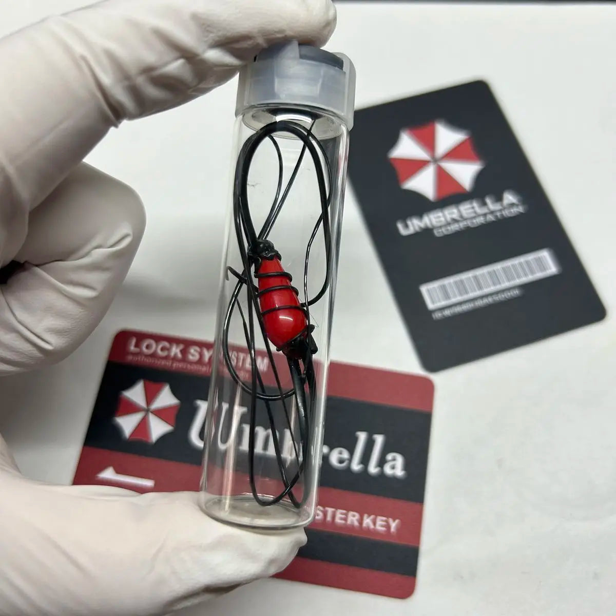 Umbrella Corporation Parasite Virus Sample Vial Resident Evil Figure Game Peripheral Collectible Toy For Horror Game Fans