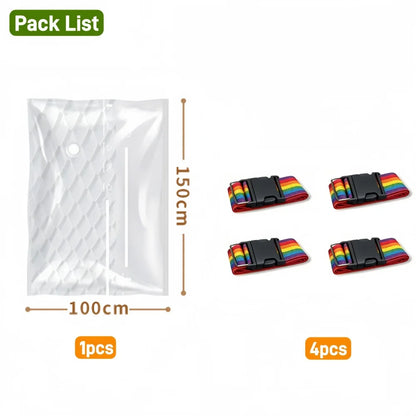 Mattress Vacuum Compression Bag for Latex Memory Foam 80% Space Saving Moving Storage Queen King Reusable Dustproof 2026