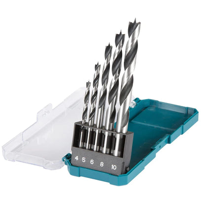 Makita D-72861 / D-72833 HSS Drill Bit Sets, Metal & Wood Drilling Bits with Storage Case