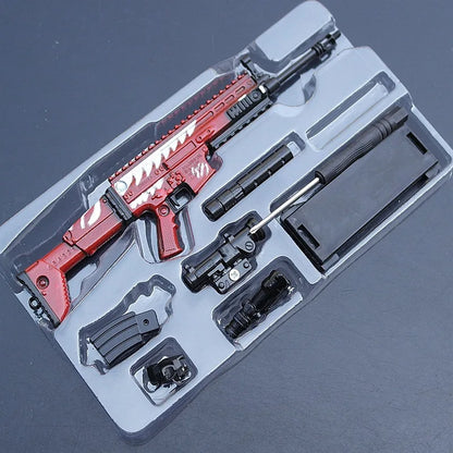 Game Kids Toys PUBG SKS AKM 98K Gun Ornaments Keychain Weapon Model Alloy Prop Decoration War Game Toy Crafts Collections Gift