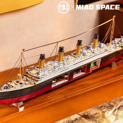 MU Titan Cruise Ship Model 3D Metal Jigsaw Puzzle, DIY Puzzle Toy, desktop Office Decoration, Stress-Relieving Gift for Girlfrie
