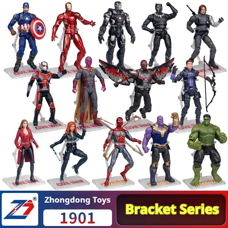 Zhongdong Marvel Avengers Super Heroes Action Figure Collectible Model Statue Desktop Decoration For Adult Marvel Fans