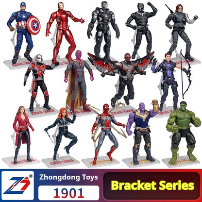 Zhongdong Marvel Avengers Super Heroes Action Figure Collectible Model Statue Desktop Decoration For Adult Marvel Fans