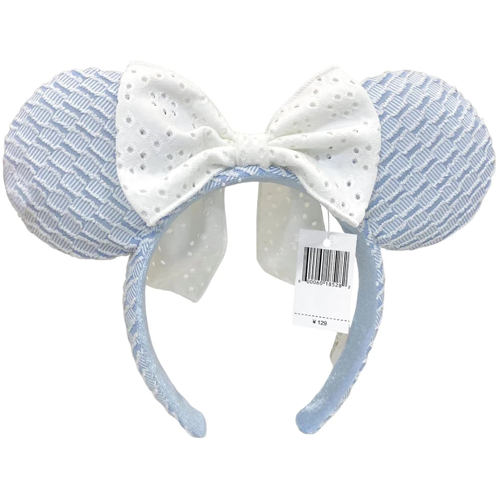 2025 Disney Solid Color Minnie Mouse Ear Headband Large Sequin Hairbands Party Christmas Halloween Cosplay Costume for Girls