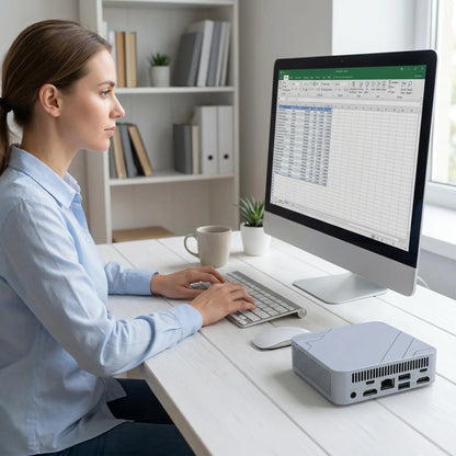 Core i9-10980HK Mini PC 32GB 2TB NVMe SSD, Triple 4K Display Desktop Computer, WiFi6 High Performance Office Home Small PC