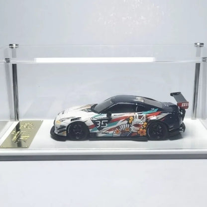 In Stock MYC 1:64 Nissan GTR R35 Type2.0 LB Wide Body Fox Demon Mask Anime Coating Resin Car Model